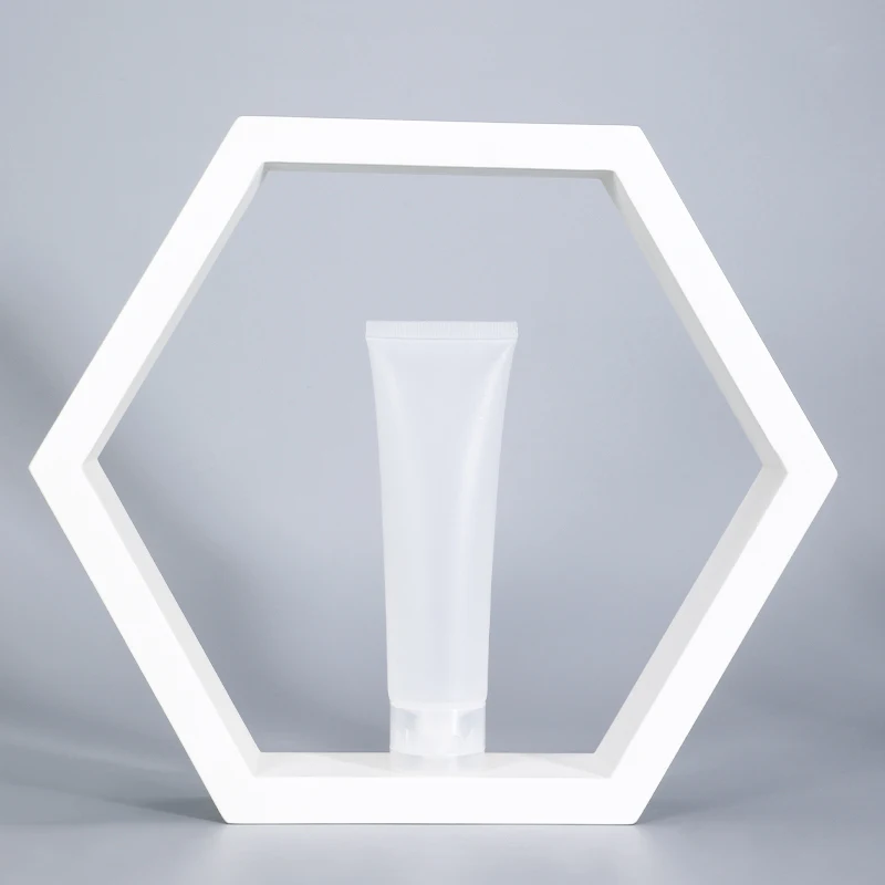 

Пустая Мягкая косметическая трубка 100 мл с откидной крышкой для лосьона, крема, очищающего средства, прозрачный упаковочный контейнер 50 шт.