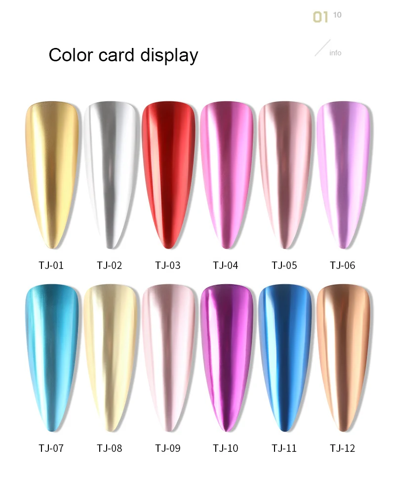 12 цветов воздушная подушка Волшебная пудра ручка для дизайна ногтей лазерный