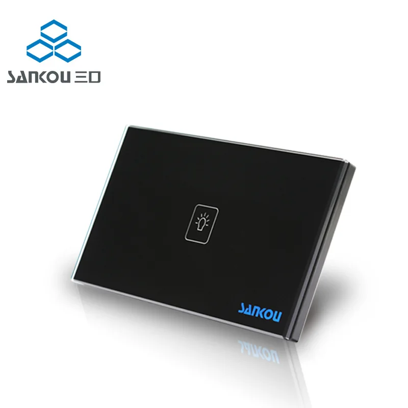 Американский стандарт 118 мм 1/2/3 Gang 2 Way Smart Touch Switch огнестойкая панель переключателя