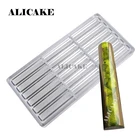 Цилиндр ручки шоколада Поликарбонат торт шоколадный бар легированной стали прессформы Формы кондитерских изделий для форма для выпечки кондитерских изделий инструмент