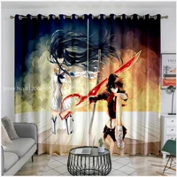 folioone piece shading curtains anime akame ga kill flat windows homestay hotel kitchen decoration rod micro for young 3d print
