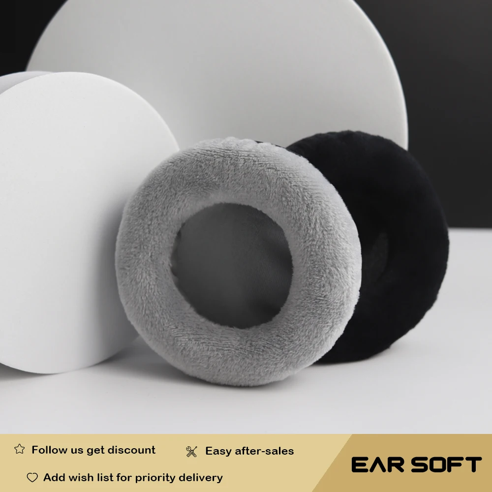 Earsoft Replacement Cushions for Sennheiser HD250 HD250-II Headphones Cushion Velvet Ear Pads Headset Cover Earmuff Sleeve