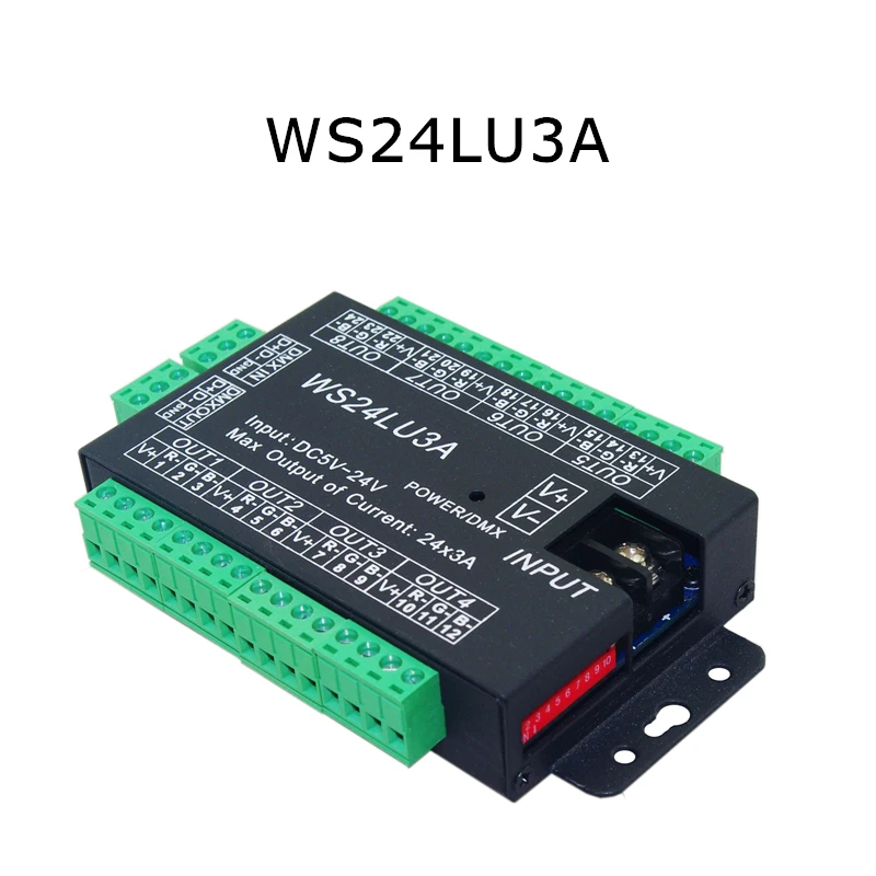 Контроллер DMX512 на 24 канала RGB контроллер модуль светодиодной ленты дисковый узел