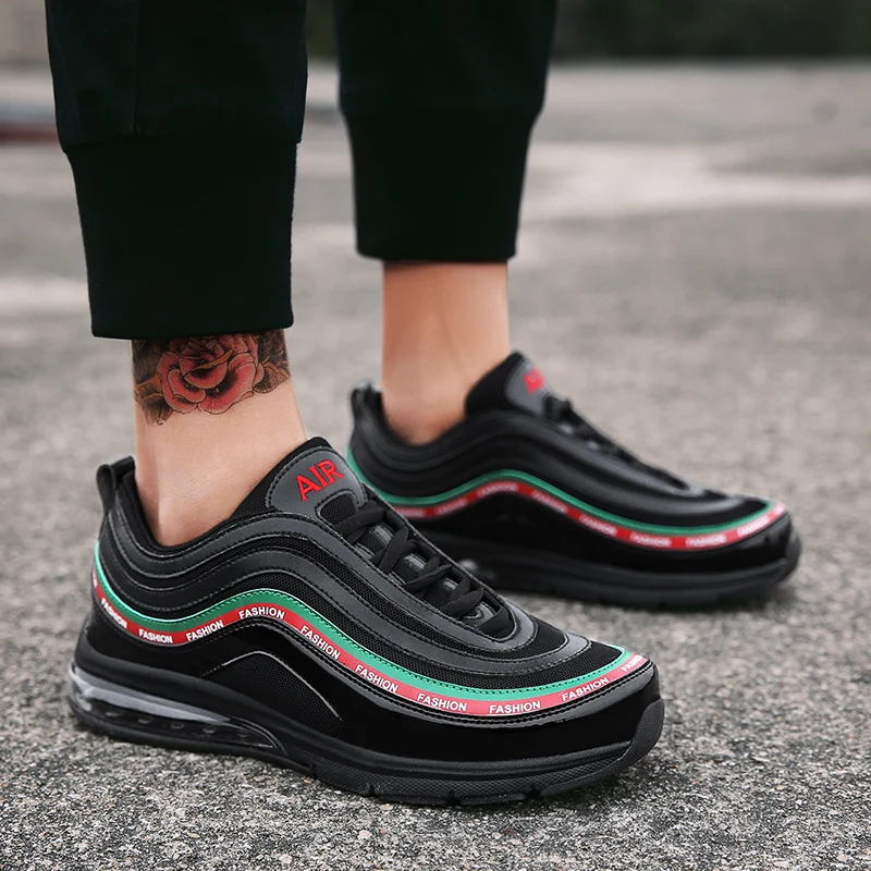 Air Cushion Thick Sole Platform Sneakers Men Vulcanize Shoes Man Mixed Color Chunky Dad Shoes Men Trainers Creepers Loafers