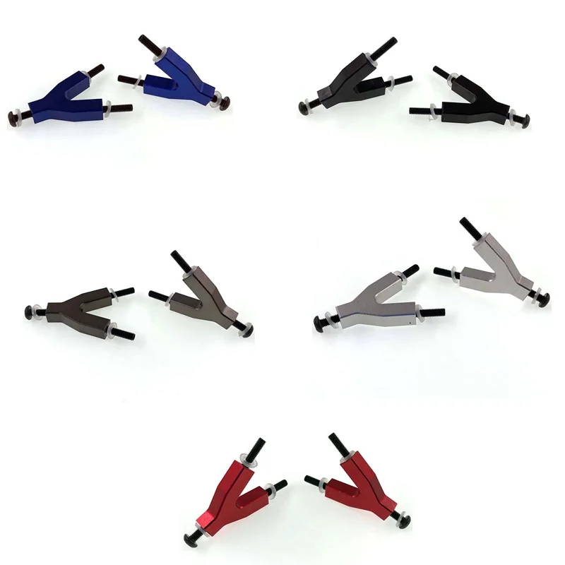 

2PCS Aluminum Suspension Linkage Y-Link Mount for AXIAL SCX10 AX10 1/10 RC Crawler,Red