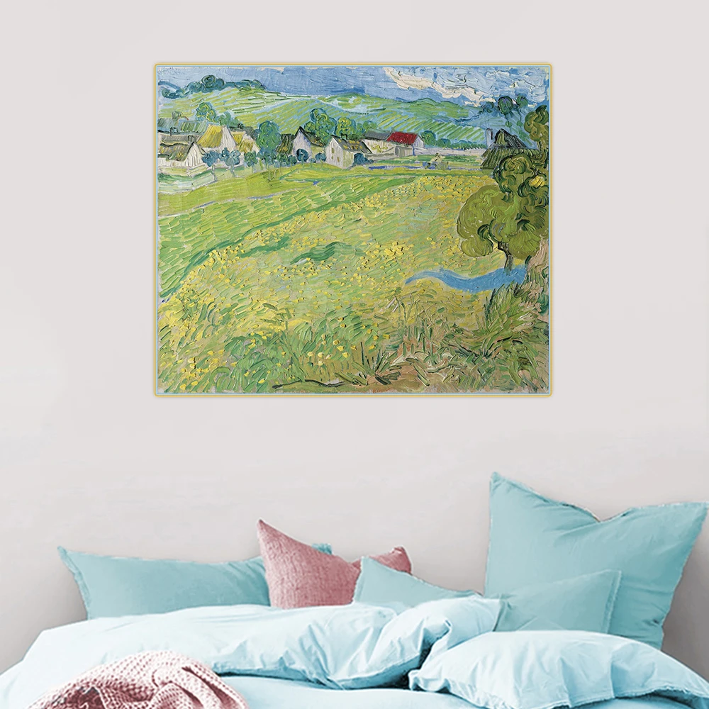 Цитон Ван Гог View вид Vessenots возле Auvers Canvas холст искусство Масляная живопись