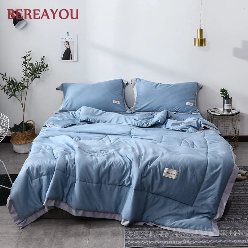 1/4 шт. роскошный хлопок Постельное Стёганое одеяло s стирать покрывало из тенселя