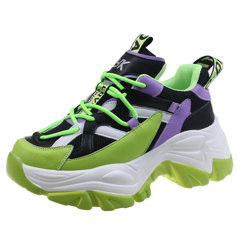 

Women Sneakers Fashion Thick Sole Sport Vulcanized Shoes Designer Women's Chunky Sneakers Ladies Platform Shoes Basket Femme