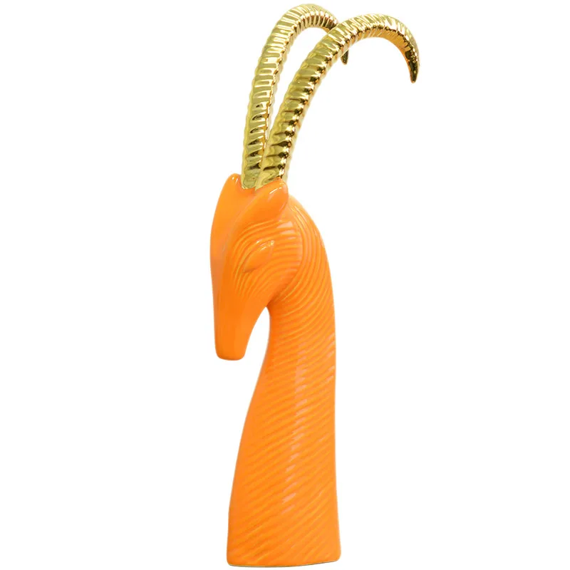 Простой современный керамический антилоп набор фэн шуй украшение для дома