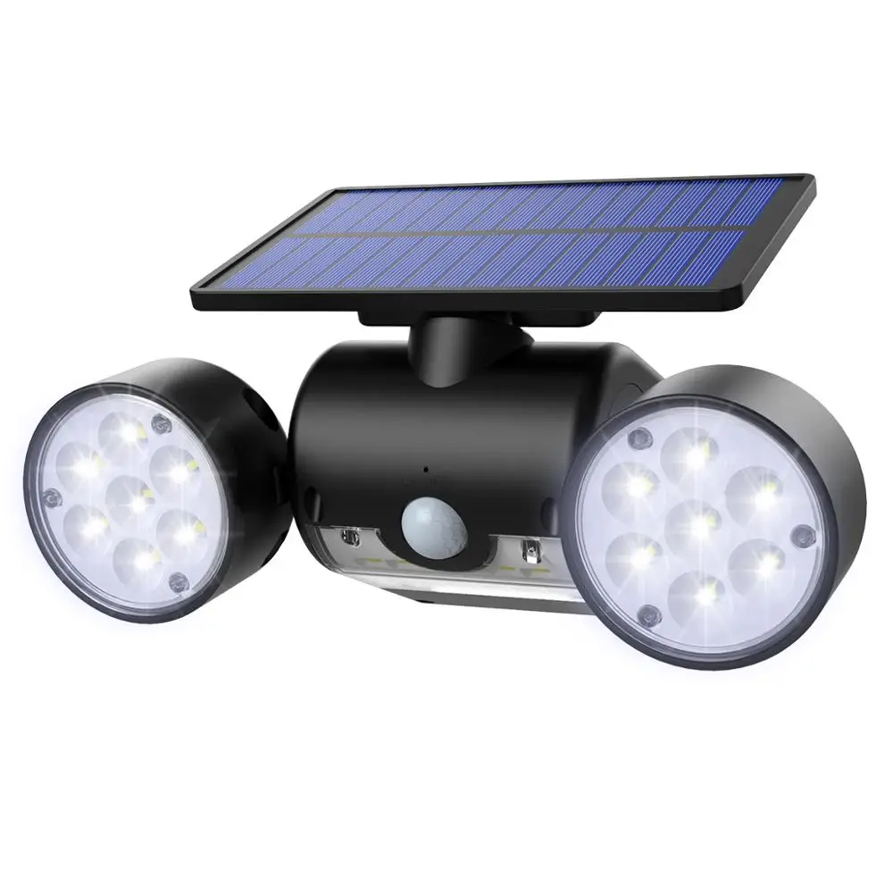 

Уличная настенная лампа на солнечной батарее, светодиодный светильник с двойным датчиком движения, настенный светильник с 30 светодисветод...