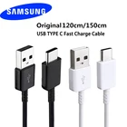 Samsung USB Type C кабель 2A быстрое зарядное устройство 120 см 150 см провод для Galaxy S8 S9 Plus Note8 C5 C7 C9 Pro S8 Active A3 A5 A7 2017