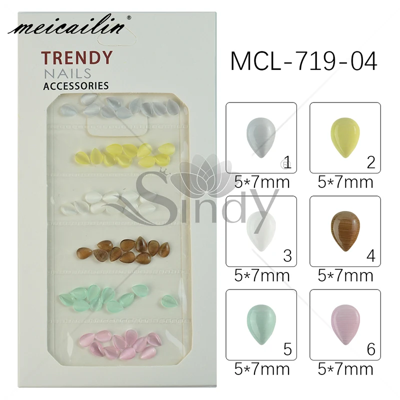 60 шт. разноцветные блестящие кристаллы для ногтей | Красота и здоровье