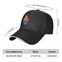 caustic acid eth crypto etherium hodl golf casquette summer funny graphic mens womens hats