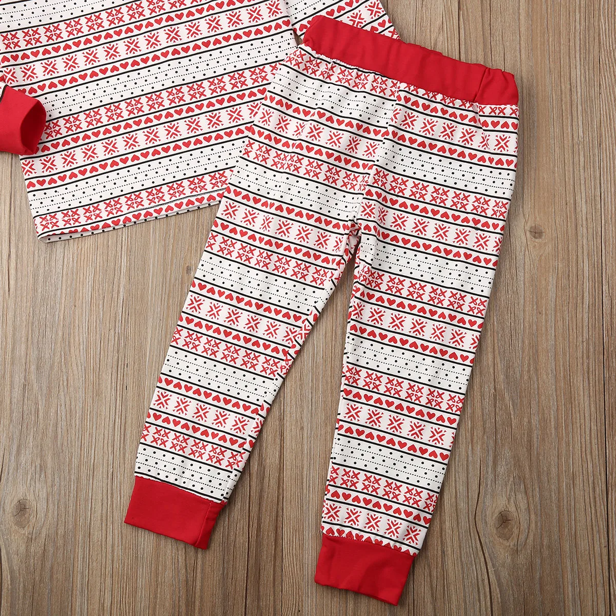 

Pudcoco Christmas Baby Girl Boy Pajamas Set Xmas Santa Sleepwear Nightwear Tops+Leggings Pants Cotton Pjs Kids Clothes Outfits