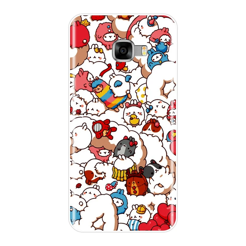 Cute Unicorn Phone Case for Samsung Galaxy C5 C7 C8 Cases C9 Pro Silicone Soft Back Cover In Stock |