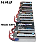 Аккумулятор HRB Lipo 2S, 3S, 4S, 6S, 2200 мА  ч, 5000 мА  ч, 5200 мА  ч, 6000 мА  ч, T Deans EC5, XT90, 7000 в, 7,4 В, 11,1 В, 14,8 в, 22,2 в, RC части для самолетов
