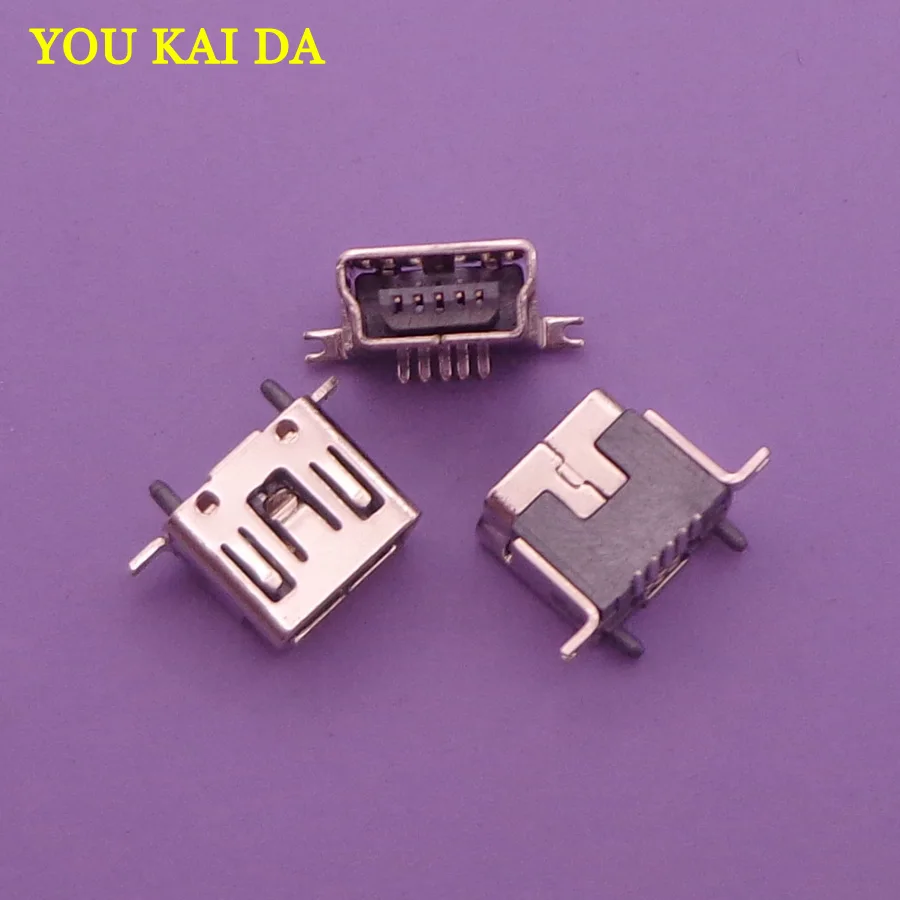 100PCS Mini USB Type B Female 5 Pin DIP Vertical Leg PCB 180 degree Socket Connector V3 Micro Short paragraph | Обустройство дома