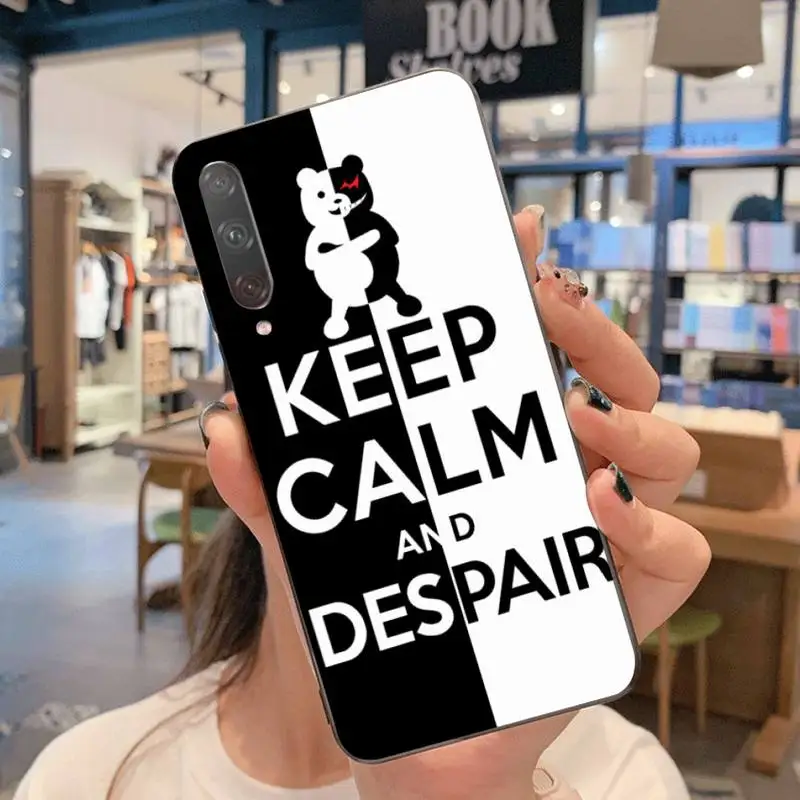 Милый черный чехол для телефона из ТПУ Kumamon Danganronpa Monokuma корпус Huawei Nova 6se 7 7pro 7se honor 7A