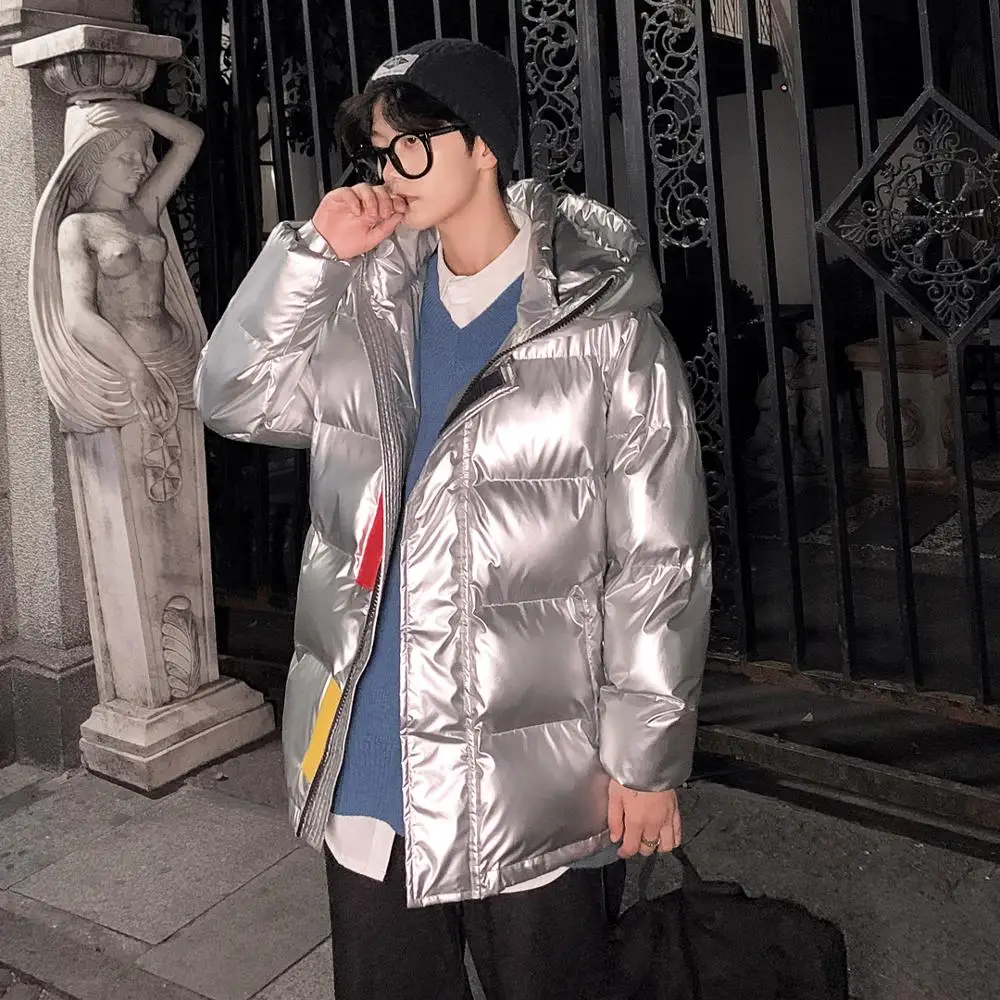 

2020 New Waterproof Winter Jacket Men Hoodied Parka Men Warm Winter Coat Men Thicken Zipper Mens Jackets Couple's Bright coat