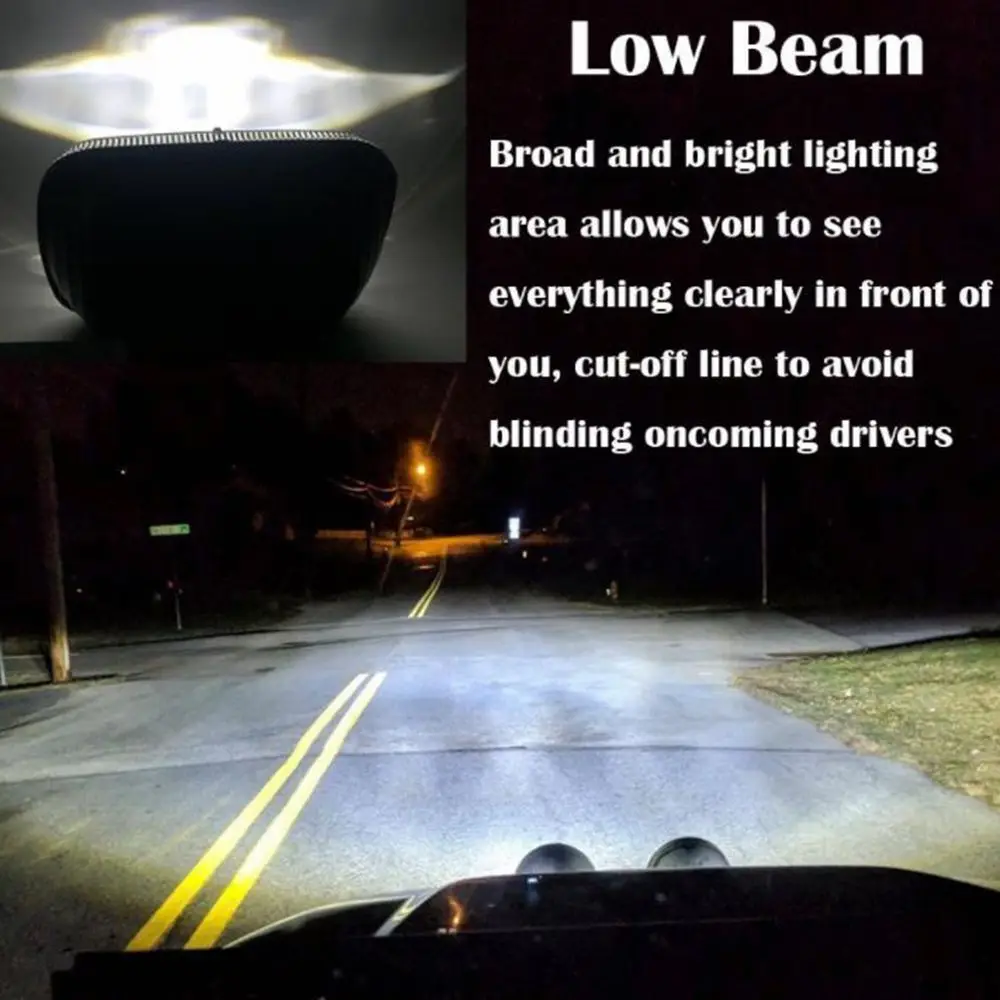 

5X7 inch Sealed Beam 55W LED Headlight off road Truck headlamps Working Light for Ford Jeep Wrangler YJ Cherokee XJ H6014 H6054