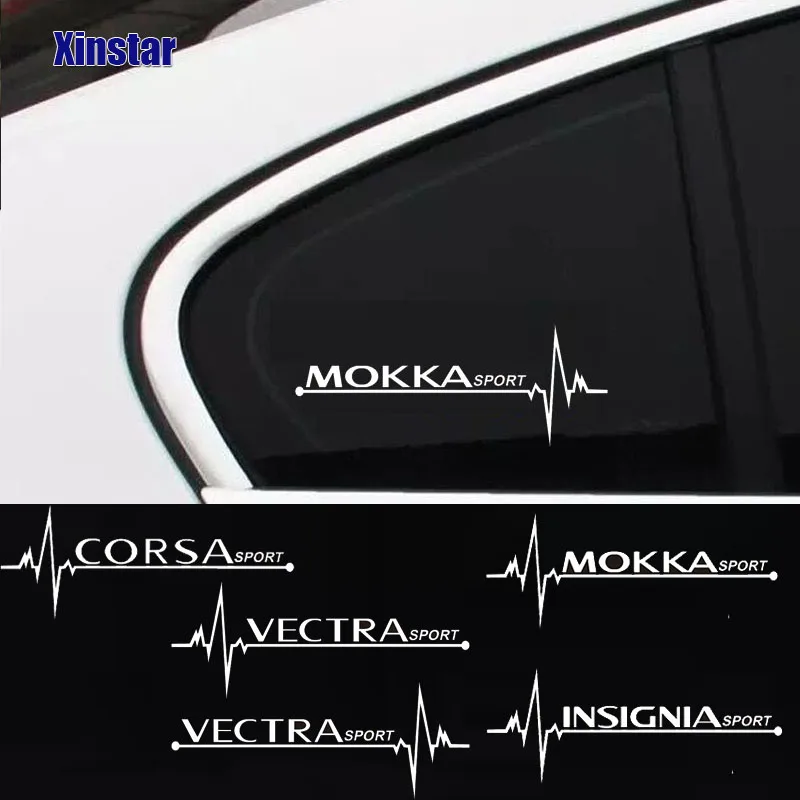 2 шт. наклейки для автомобиля на боковое окно Opel OPC Astra J H G K Insignia Corsa D B E Mokka Vectra