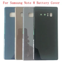 original battery cover rear door housing back for samsung note 8 n950f battery cover camera frame lens with logo repair parts