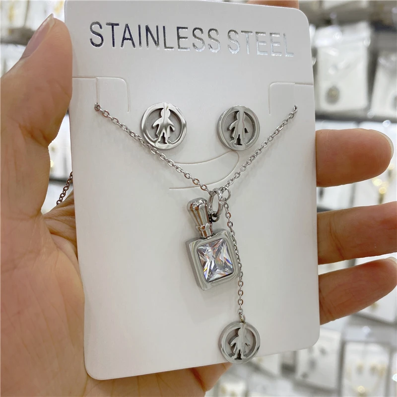 Ювелирные изделия из нержавеющей стали подарок маме парфюмерные драгоценные