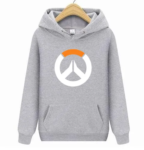 Бесплатная доставка 6 цветов мужские толстовки выбор OVERWATCH игровые логотипы