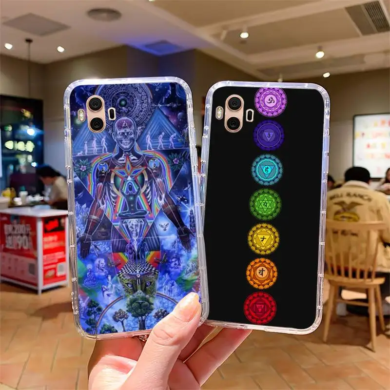 

Chakra Yoga Phone Case For Samsung s7 s8 s9 s10 s20 s4 s5 s6 A51 A71 A21 plus lite ultra Cover Fundas Coque