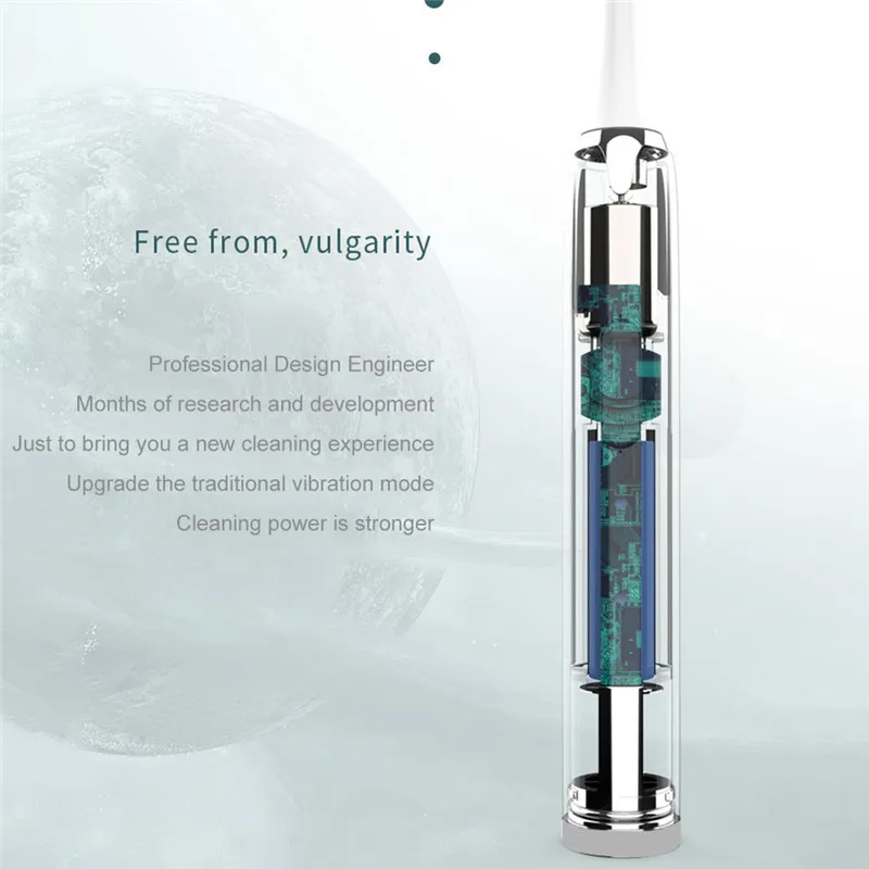 Зубная щетка звуковая электрическая для мужчин и женщин автоматическая