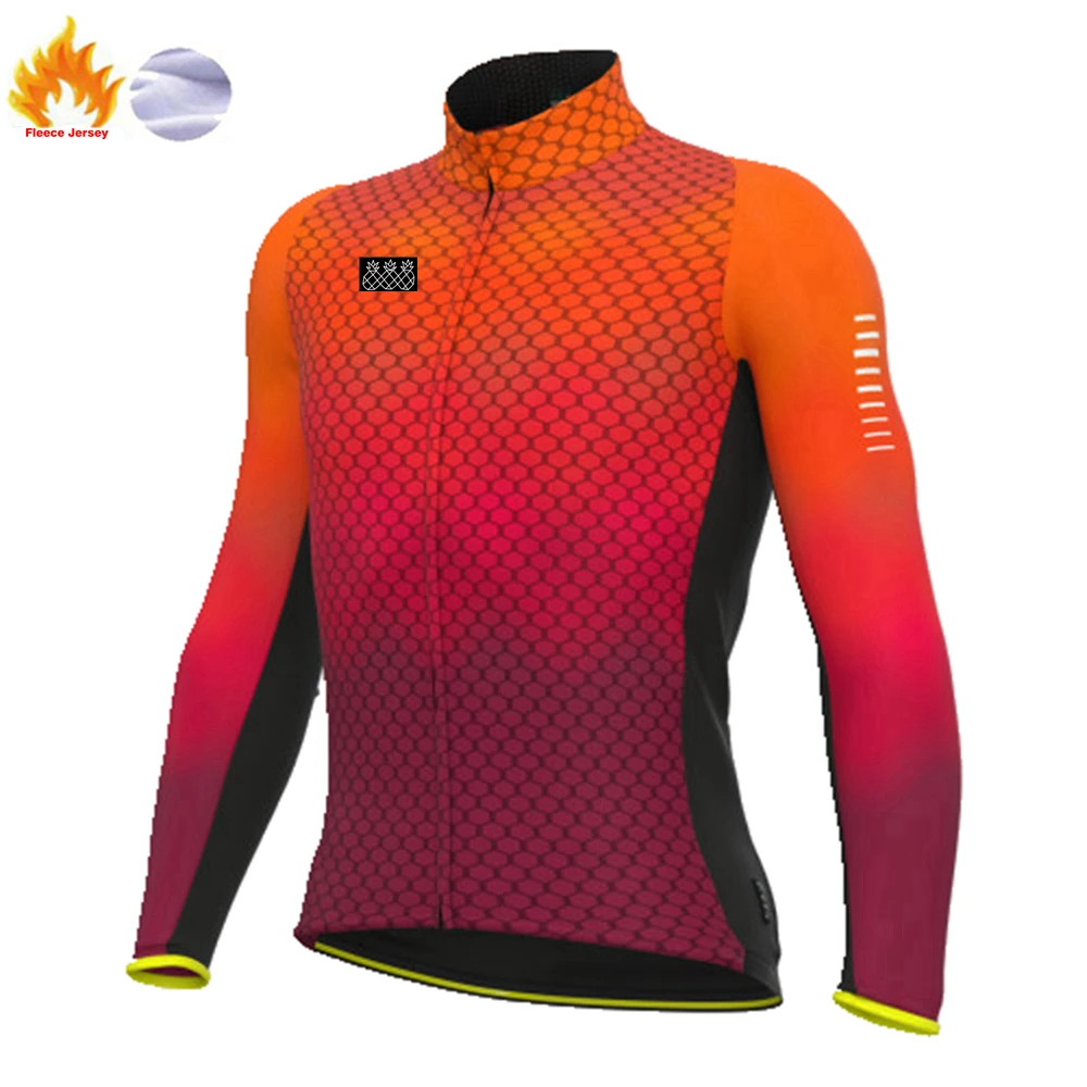 

Новая зимняя одежда для велоспорта, одежда для горного велосипеда, одежда для велоспорта, Зимняя Теплая Флисовая футболка для горного велос...