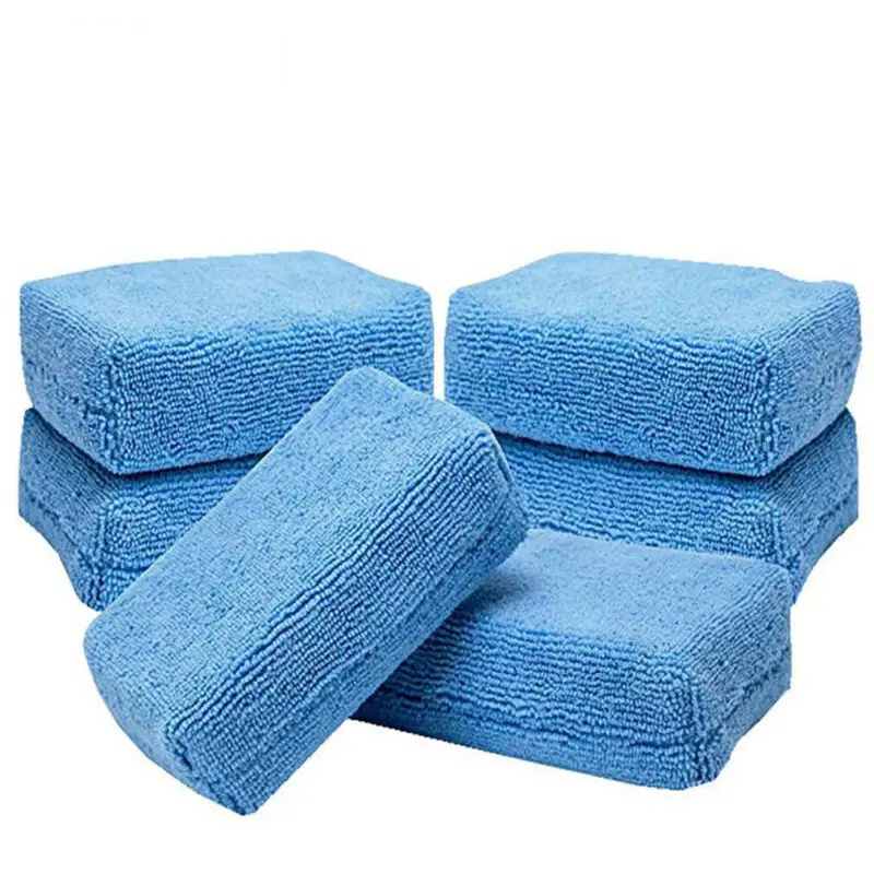 Губка для мытья автомобиля микрофибра пена губки обслуживания воском Стекло