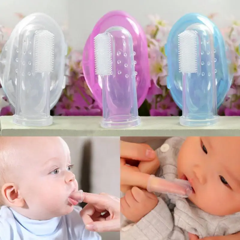 Мягкий силиконовый палец Зубная щётка гигиена полости рта щетка массажер