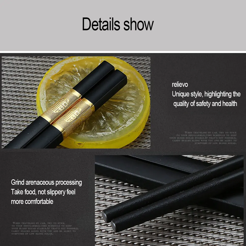 

1Pair High Quality Alloy Chopsticks Restaurant Hot Pot Long Sushi Chopsticks Household Japanese Chopsticks