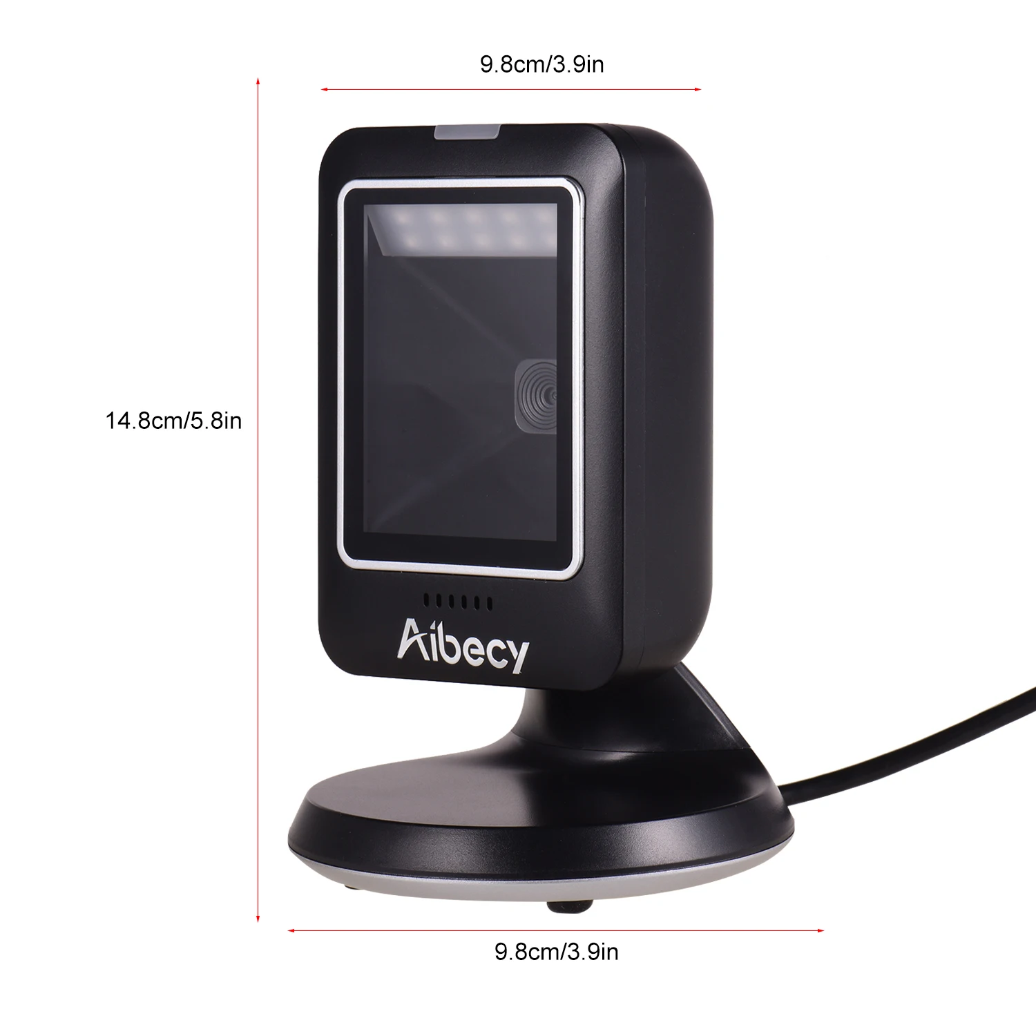 Aibecy MP6300Y 1D/2D/QR Всенаправленный сканер штрихкодов проводной USB считыватель штрих