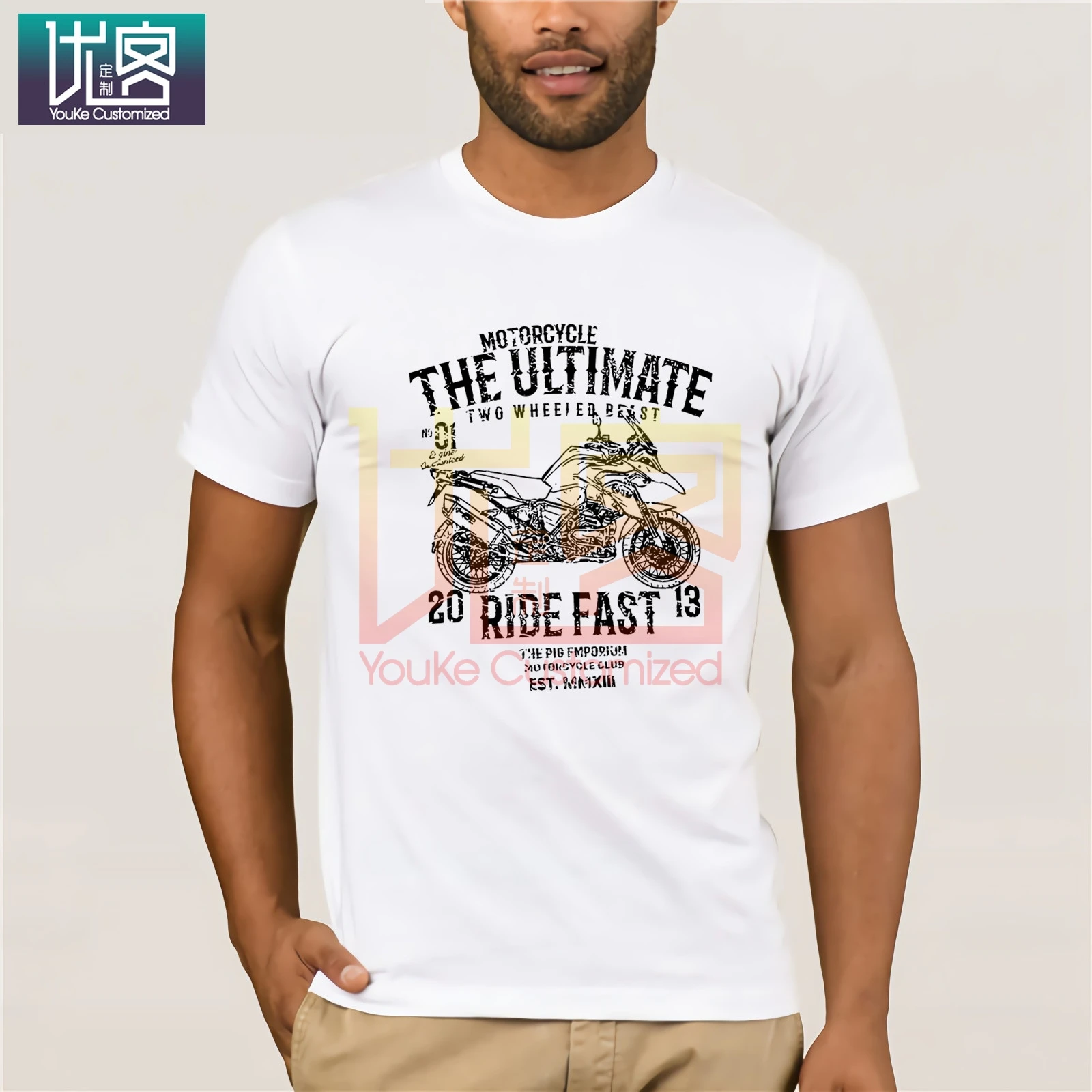 2020 Новая мужская футболка модная Motorrad R1200Gs R 1200 Gs Adventure горячая Распродажа 100%