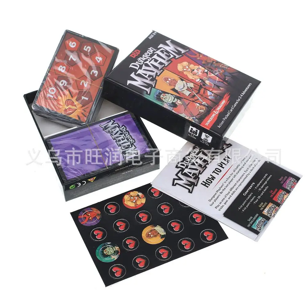

English Dungeon Dungeon Mayhem Board Game Card