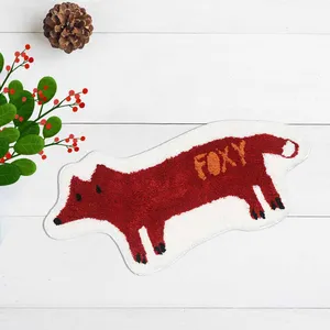 fox passion fruit printed kitchen mat absorption dirty proof carpet hallway doormat floor mat non slip water bathroom bedside free global shipping