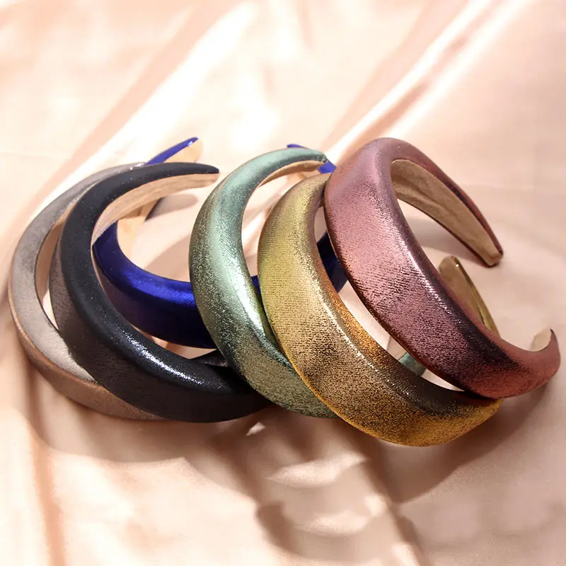 Ободок для волос из ПУ кожи Женский с мягкой подкладкой| |