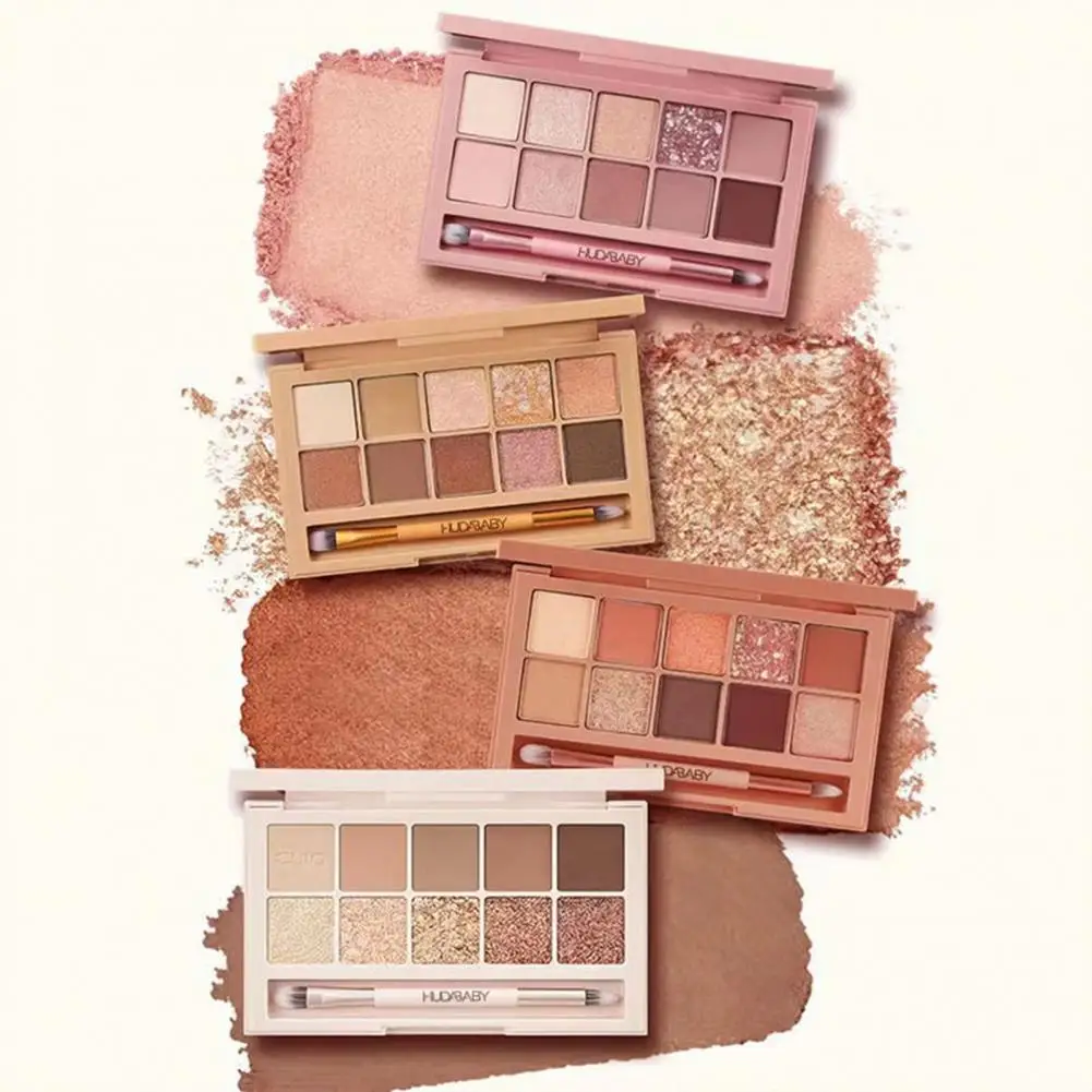 Палитра теней для век 10 цветов стойкая водостойкая косметика корейская