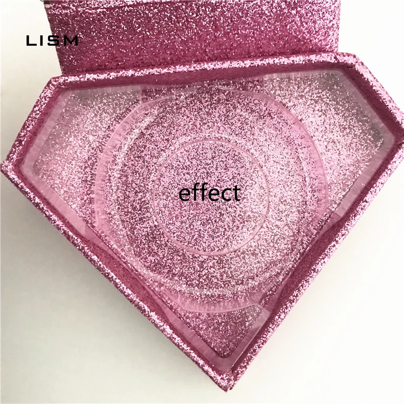 

wholesale 30pcs clear lash trays plastic triangletransparent mink lash holder eyelash tray for eyelash packaging box round case