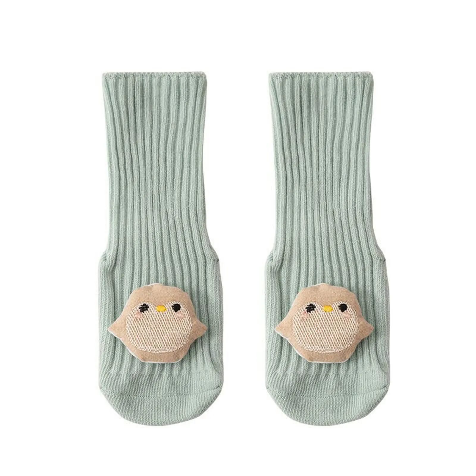 

1pair Baby Socks Newborn Infant Baby Boys Girls Cute Cartoon 3d Animal Anti-slip Socks Soft And Comfortable
