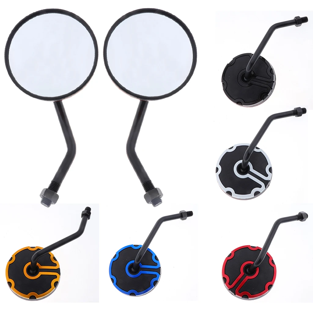 1 пара Универсальный Мотоцикл Байк Скутер мопед вездеход 10 мм зеркало заднего