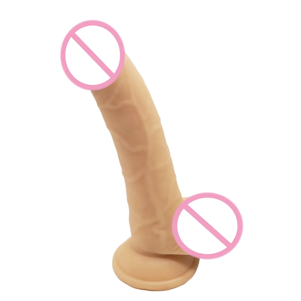 Мягкий Реалистический фаллоимитатор Искусственный член женский мастурбатор