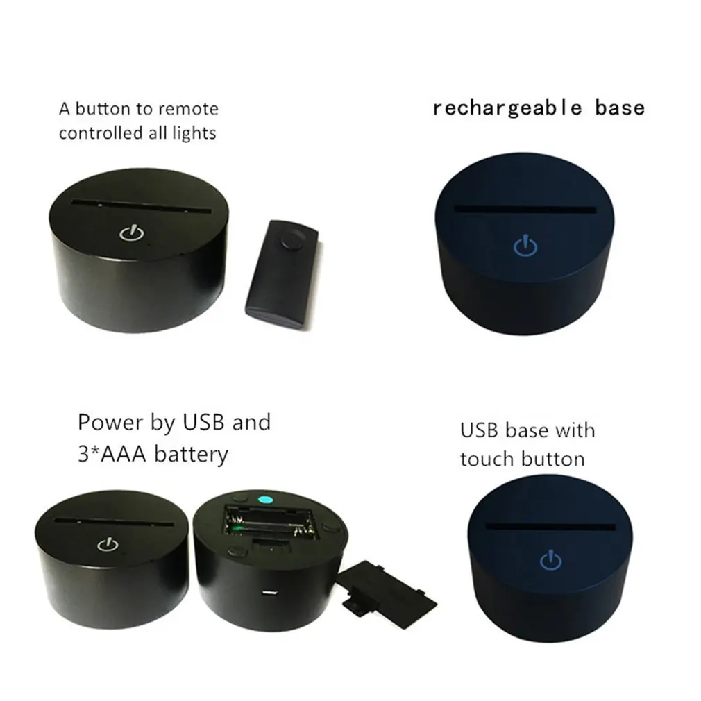 Космический 3D Ночник светильник цветной светодиодный подарок атмосфера