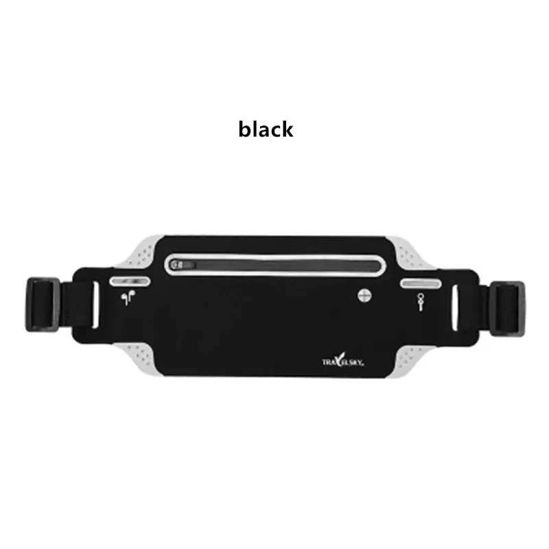 

Unisex Belt Bag Lightweight Invisible Waterproof Adjustable Running Waist Bag Headphone Reflective Cycling Pouch