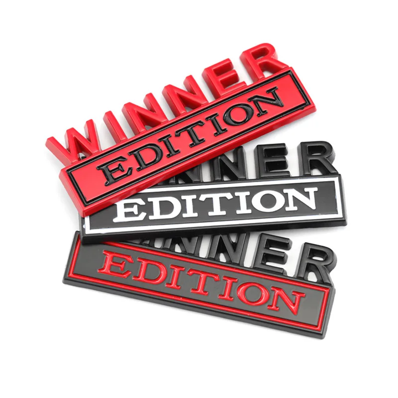 3D значок Winner эмблема Edition передняя решетка капота автомобильная наклейка для
