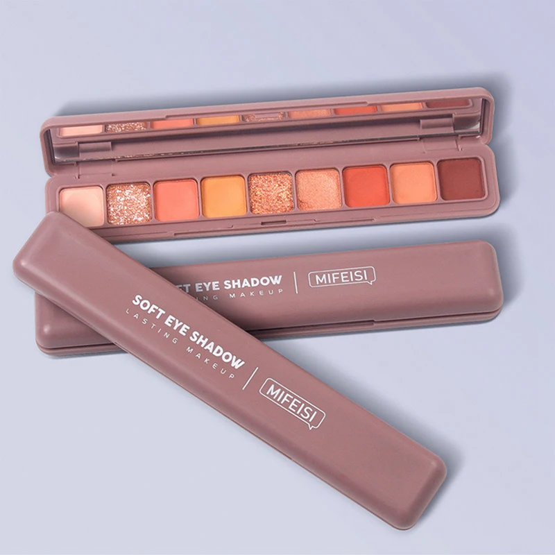 9 видов цветов блеск галактика тени для век Палитра Пигмент Блестящий Бриллиант