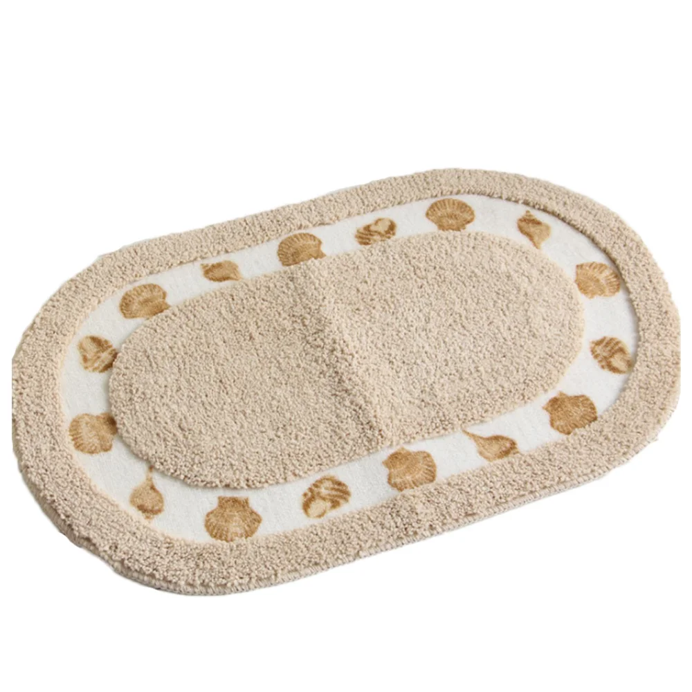 Прекрасный Овальный пасторальный коврик для ванной комнаты обучения двери | Дом