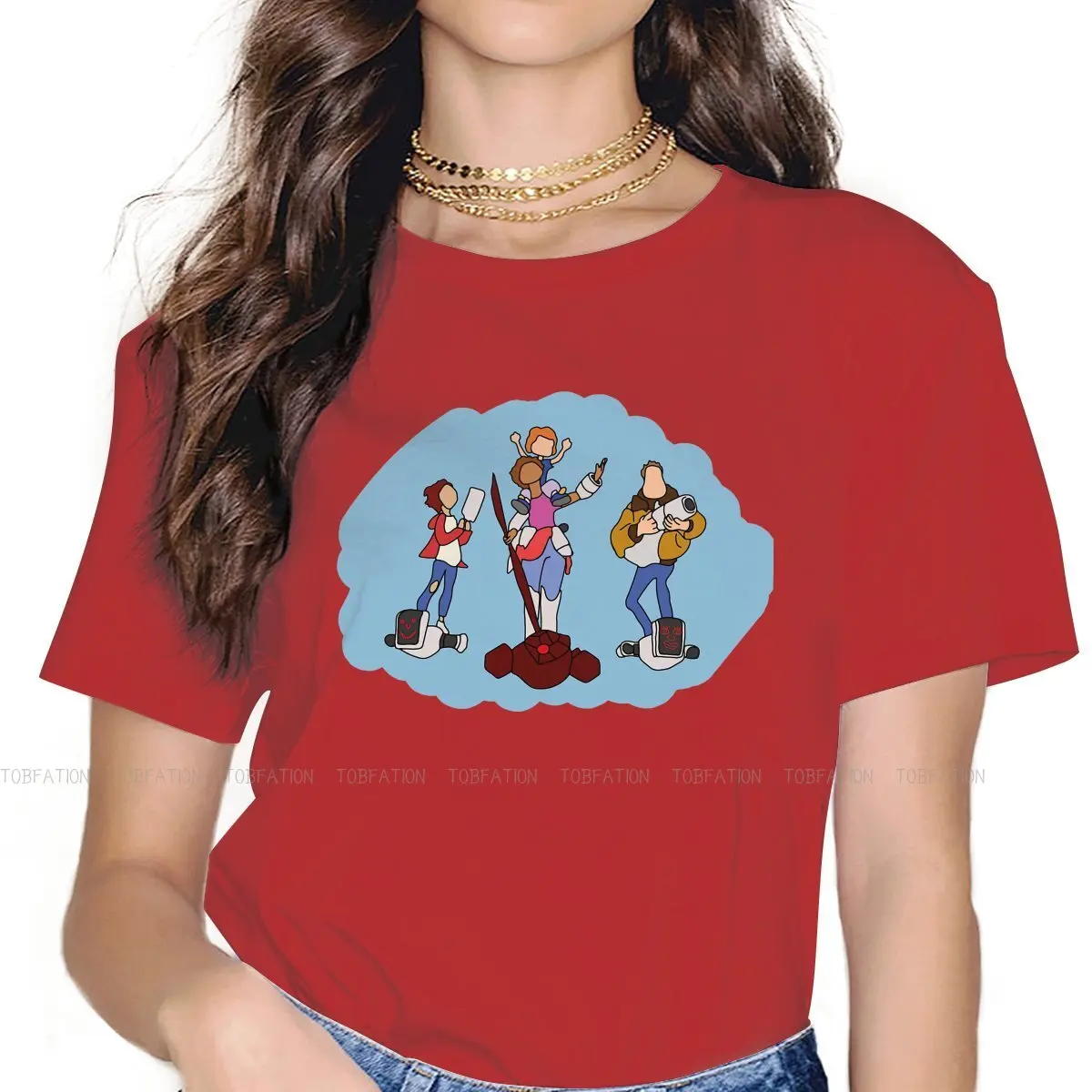 

Футболка для отдыха с принтом графики митмителлы против машины научная фантастика креативные Топы Повседневная футболка женская уникальн...